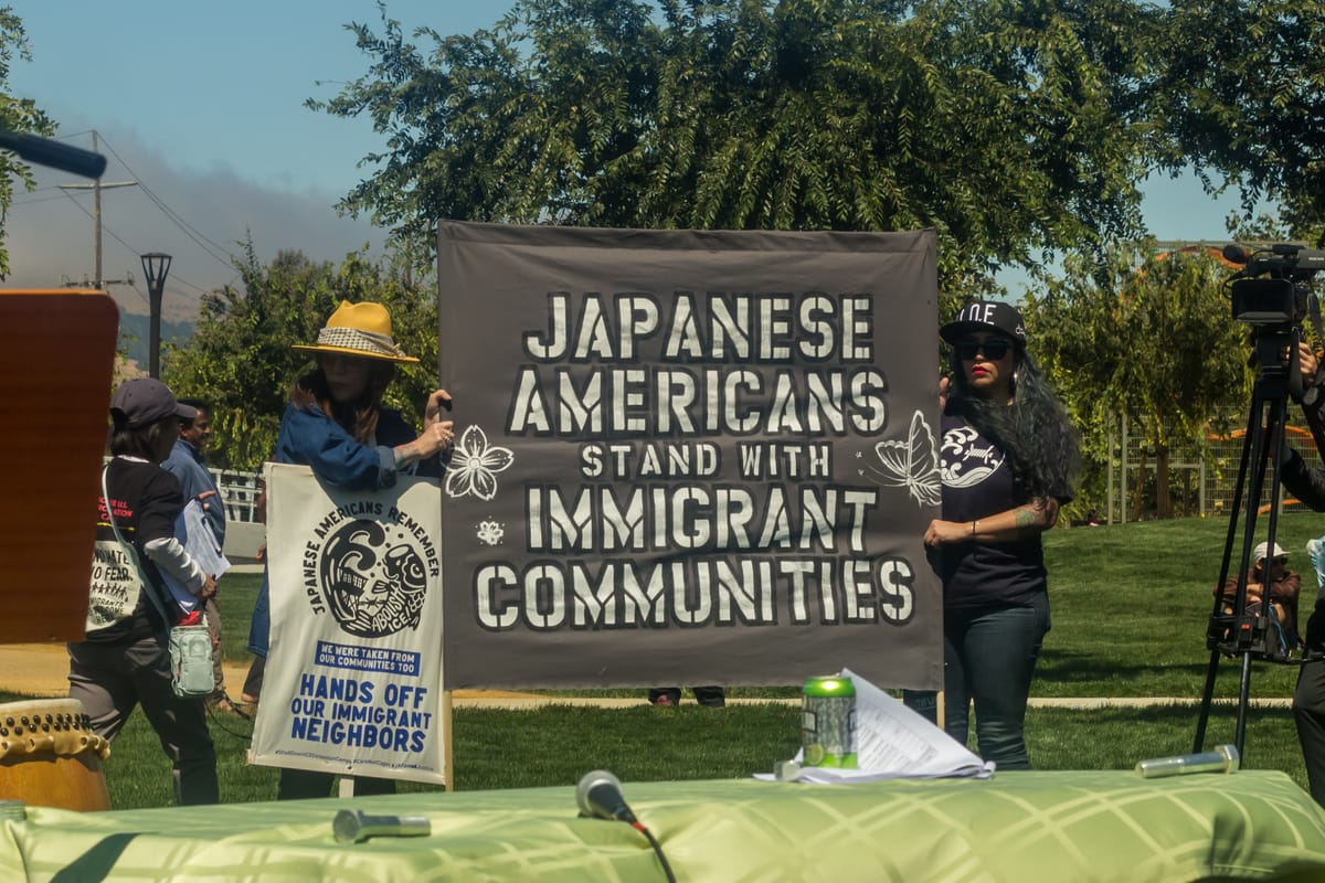 Japanese Americans Rally in Solidarity with Immigrants